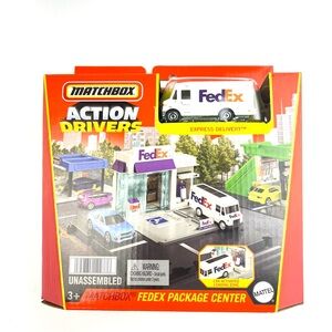 Matchbox Action Drivers FedEx Package Center Playset Express Delivery Truck